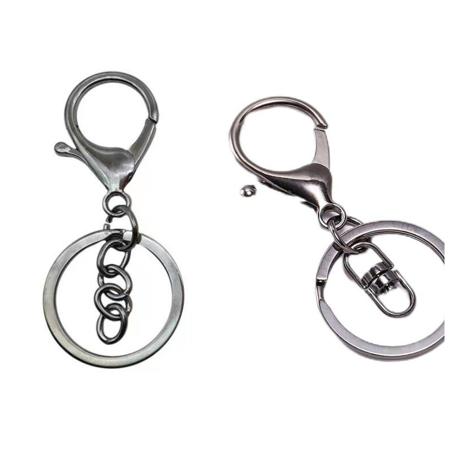 Llaveros galvanizados, cierres de langosta resistentes, accesorios de cadena en forma de 8 image 10