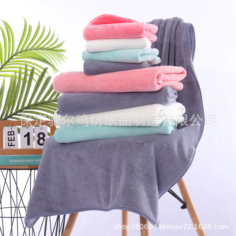 Microfiber Bath Towel, Coral Velvet, Strong Water Absorption, Beach Hotel Swimming Pool, Not Easy to Shed, Large Bath Towel Microfiber Bath Towel, Coral Velvet, Strong Water Absorption, Beach Hotel Swimming Pool, Not Easy to Shed, Large Bath Towel