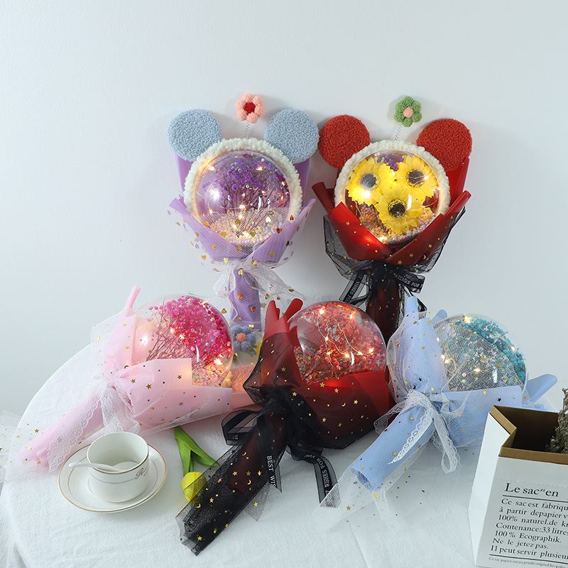 Sanba diosa Festival regalo estrella cielo bola estrellado cielo eterno ramo seco para hombre novia esposa regalo de cumpleaños