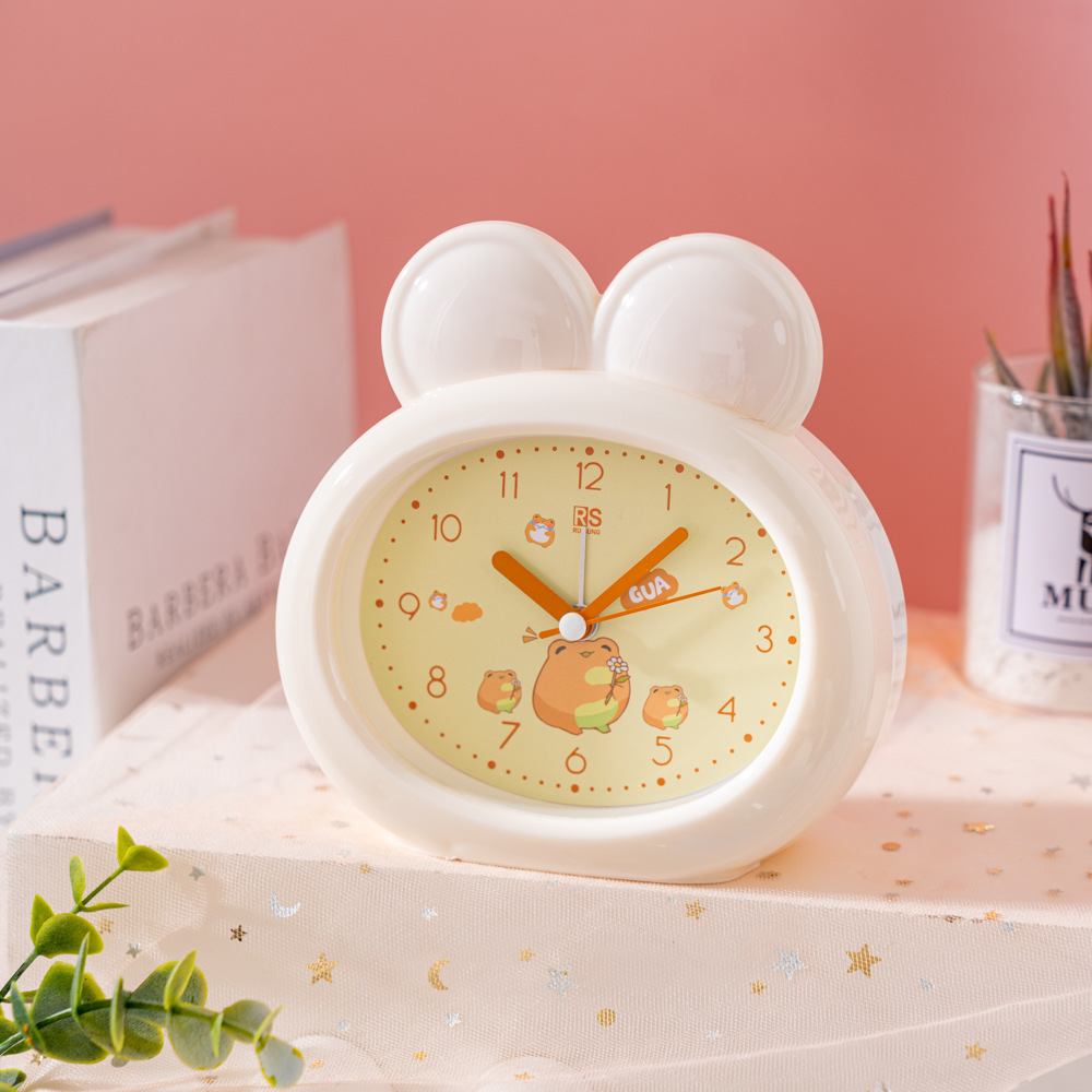 Fábrica directa de dibujos animados con luces de pantalla reloj encantador estilo minimalista estudiantes niños accesorios domésticos reloj despertador