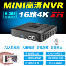 16路4K網絡硬盤錄像機MINI高清手機遠程監控nvr嵌入式監控主機
