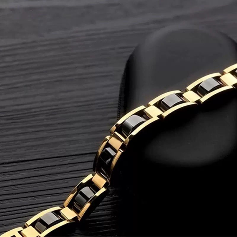 Herrearmbånd magnetisk i rustfrit stål med charms_voghion.com