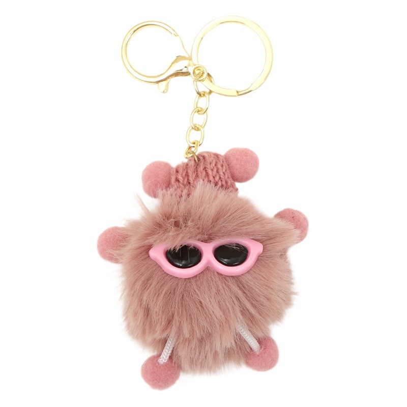 Leche puff colgante pequeño libro rojo mismo lindo feo lindo chica corazón llavero adornos de peluche para niños y niñas