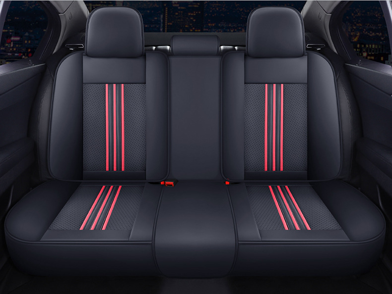 25 Years New Model Three-Piece Lumbar Support Full Leather Car Seat Cushion, Suitable for All Seasons, Comfortable and Breathable, Factory Exclusive for Cross-Border Supply