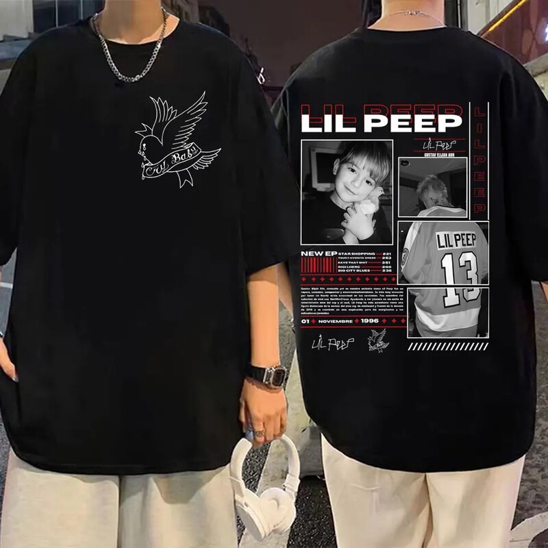 Rapper Lil Peep Album Merchandise T-Shirt Men Women Vintage Fashion Hip Hop Short Sleeve T-Shirt High Quality