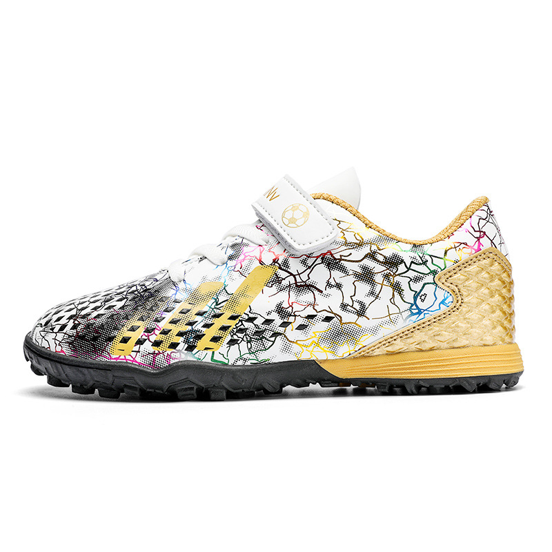 Zapatos de fútbol para niños Iron series adolescentes y niños pequeños Velcro TF uñas rotas Escuela Primaria niños y niñas zapatillas de entrenamiento de competencia