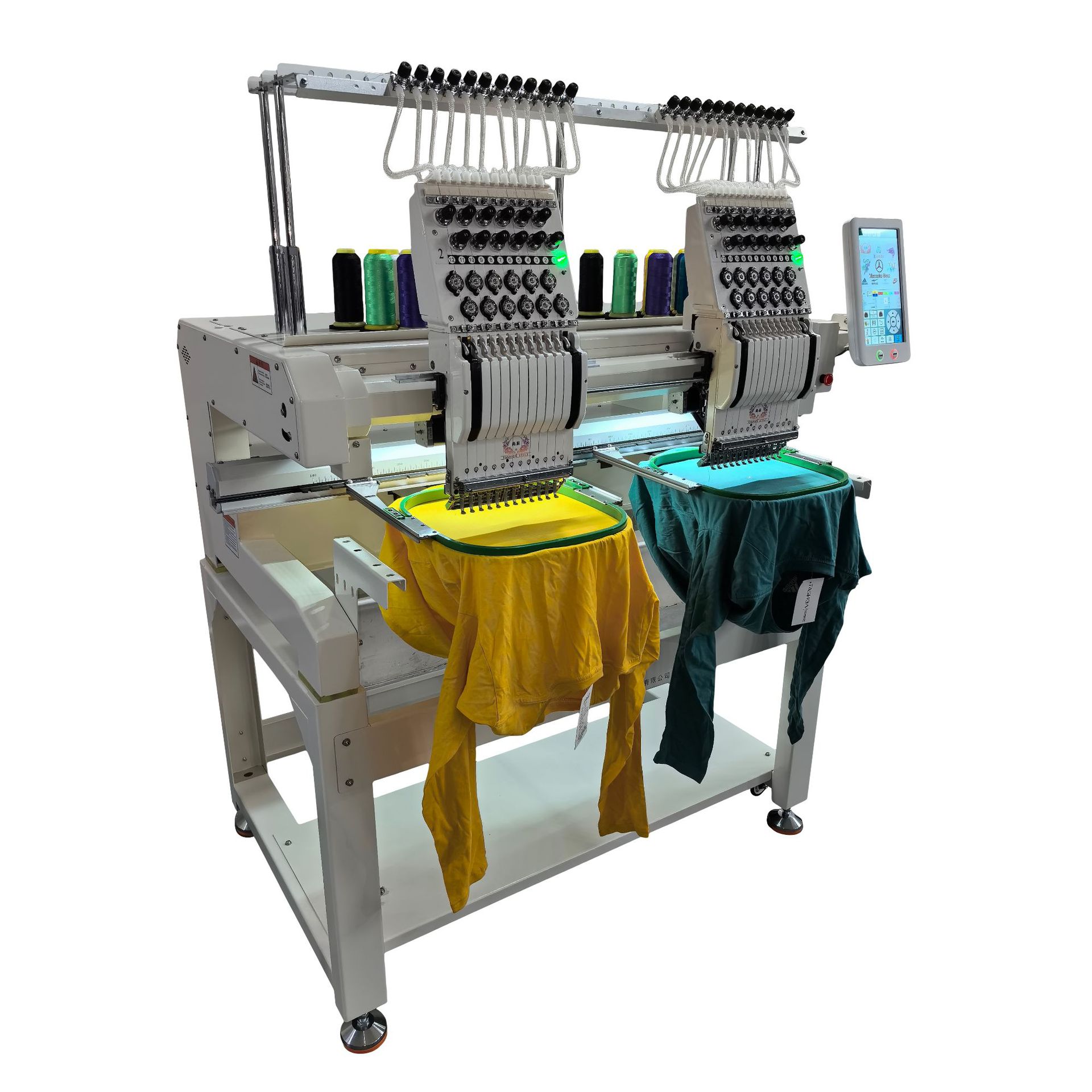 Máquina de bordar computarizada, hogar multifuncional, máquina de bordar de escritorio eléctrica automática de 2 cabezales, máquina de bordar Shangchen