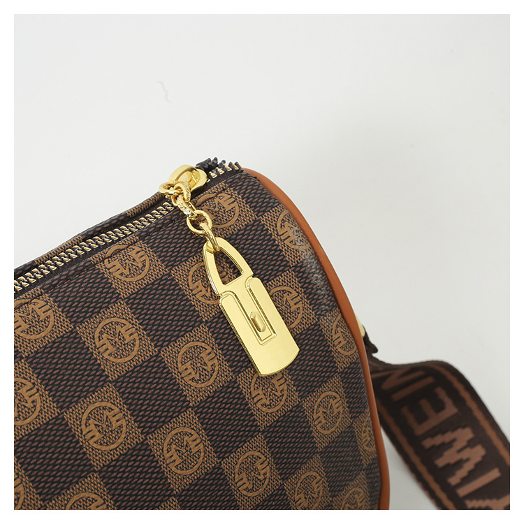 Grenzüberschreitende heiß verkaufte Taschen für Frauen 2023 neue Mode Retro-bedruckte Umhängetasche Außenhandel Damentasche breiter Schultergurt Umhängetasche_voghion.com