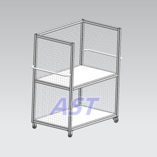 Handcart Factory Workbench Turnover Cart Aluminum Profile Turnover Cart Household Cart Factory Product Transport Cart Silent