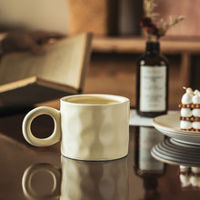 巨实惠马克杯特色锤纹早餐杯日用情侣杯办公室水杯微瑕简约