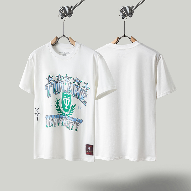 Travis de manga corta M mark Scott pequeño pato amarillo cactus relámpago rap tour TS pareja conjunta camiseta de hip-hop