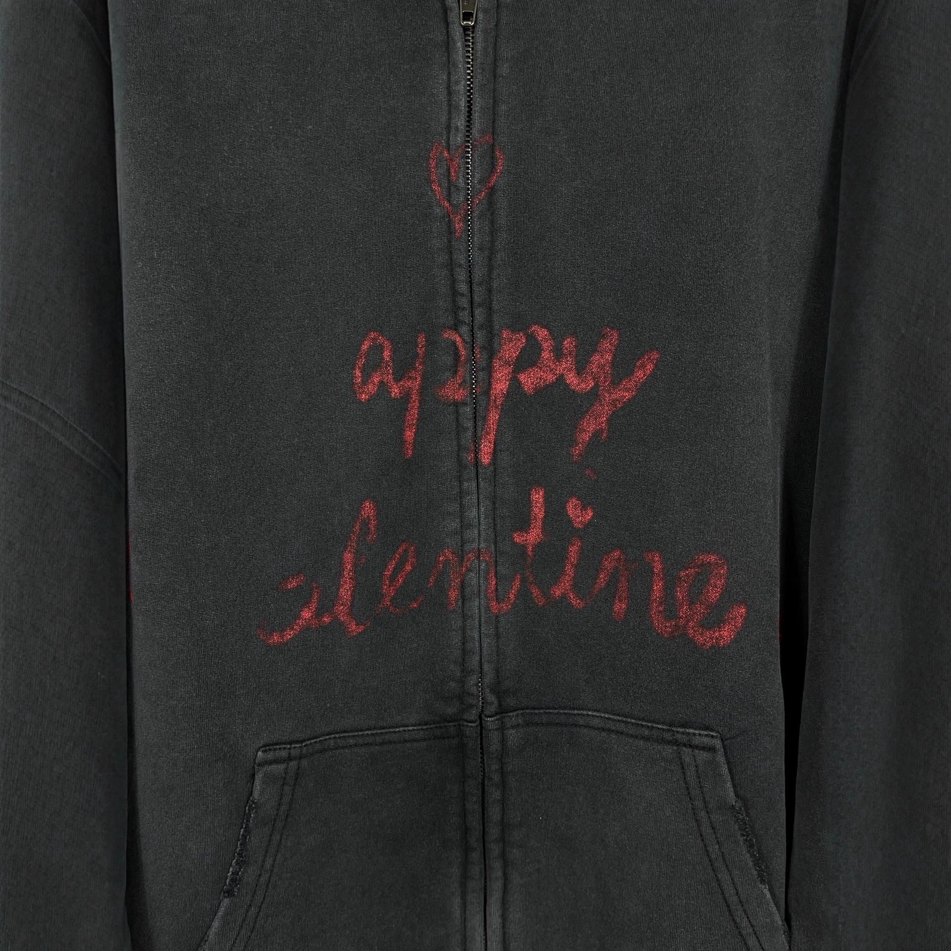 Узкий Hooded толстовка с капюшоном Poison House 25fw High Version B House осень-зима новый годв Valentine's Day ограниченная любовь выцветшая старая потрепанная