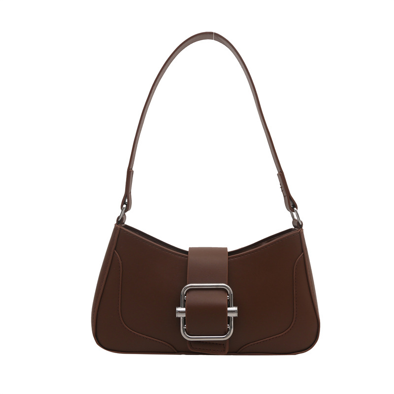 Temperamento simple y elegante bolso de hombro coreano para mujeres 2025, primavera nuevo bolso de brazo universal bolso de mujer coreano