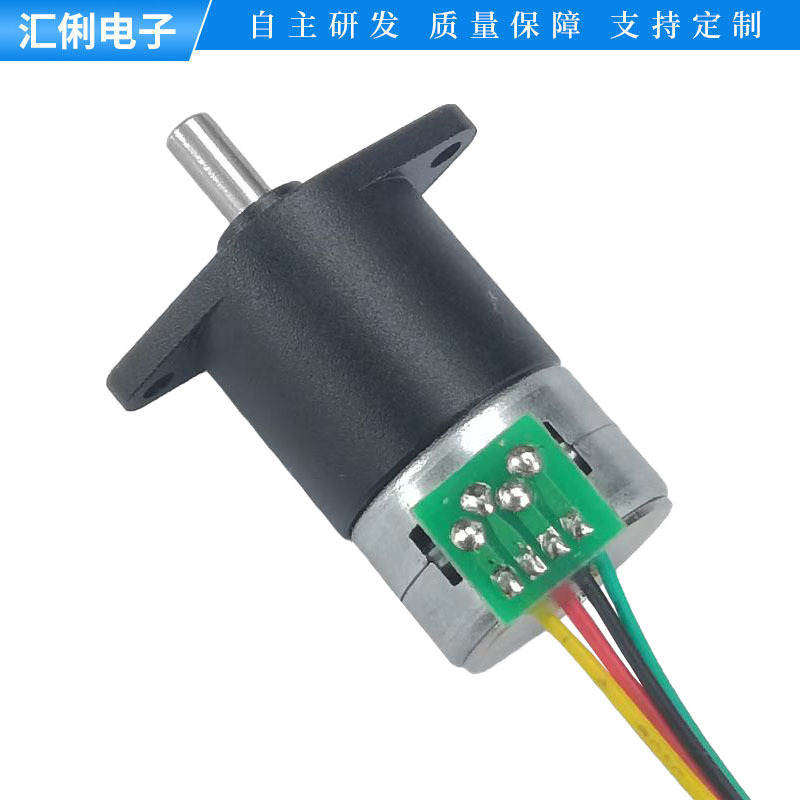 12V小型马达GM12-15BY 微型减速无刷步进电机2相4线全金属齿轮5V