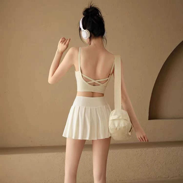 Спортивное ударопрочное белье для зала, одежда для йоги с высоким эффектом поддержки, топ с чашечками, для бега, утягивающий эффект