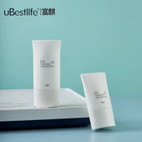 Белый спот 30 g-50 ml вращение крышки солнцезащитный крем бутылка ручной крем PE шланг заостренный рот пробка прессовать овальную упаковку