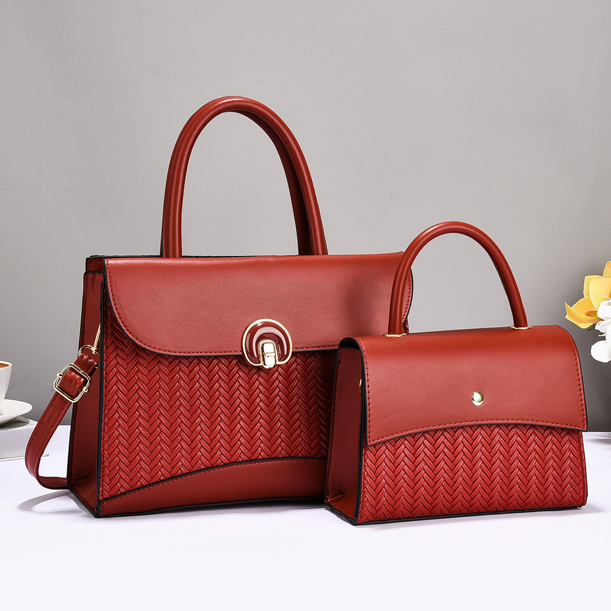 Temperamento versátil nuevo bolso coreano de moda mujer hermoso bolso de hombro bolso de mujer bolso de mujer bolso grande