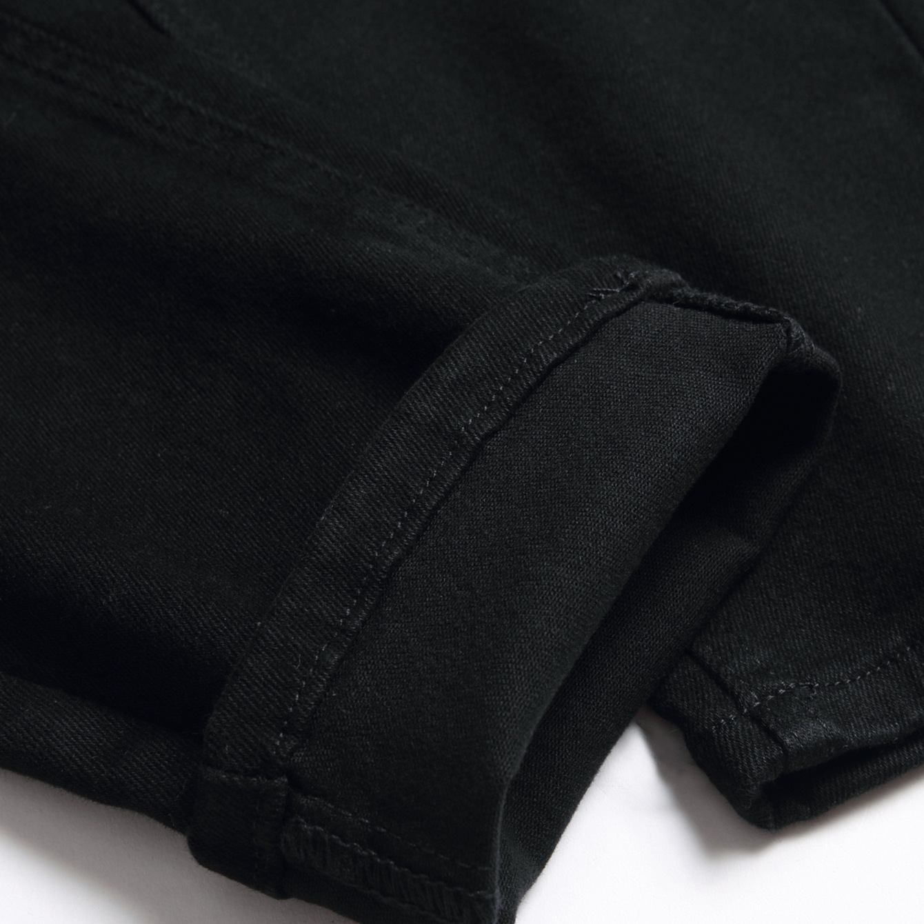 boy 2024 Cross-Border Trade Black Slim Fit Jeans Men's Wholesale_viptrois.com