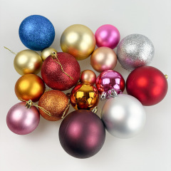 メーカー直販ばら積クリスマスボール4/6/8/10cmクリスマスツリー吊り下げボール飾りプラスチックメッキボール