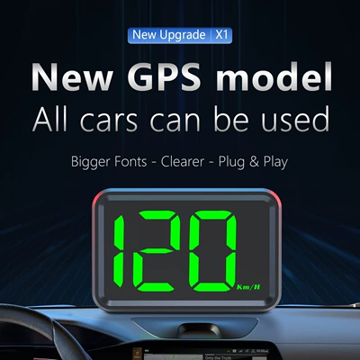 Speedometer Head-Up Instrument X2 — Vehicle HUD - high-definition-speedometer-x1-green-light-mph-compatible-with-all-car-models