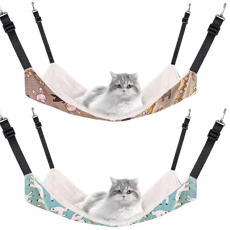 Осенне-зимний гамак для кошек, лежанка, качели, подвесная кровать для кошек, всесезонная подвесная корзина для кошек, кошачий домик в японском стиле, теплый подвесной гамак для кошек