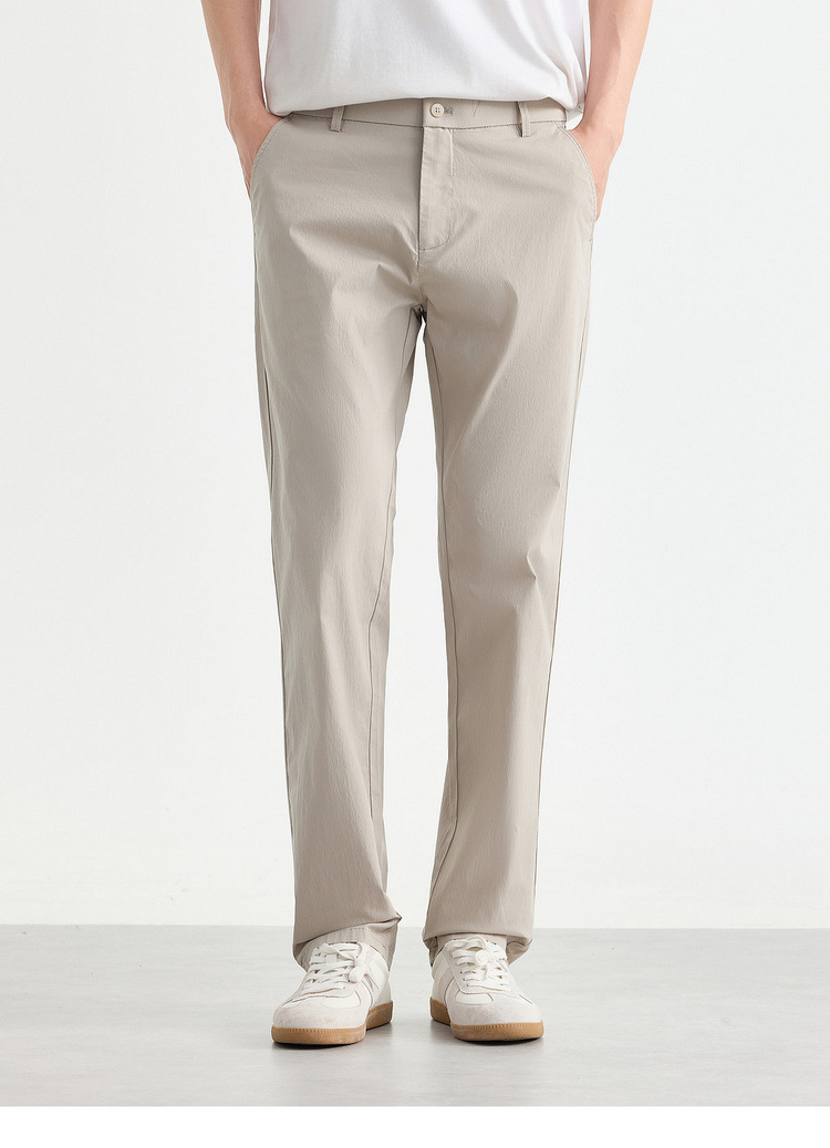 Quần dài nam ống thẳng nhỏ công sở chất liệu cotton pha linen kiểu mới — đen chi tiết 21