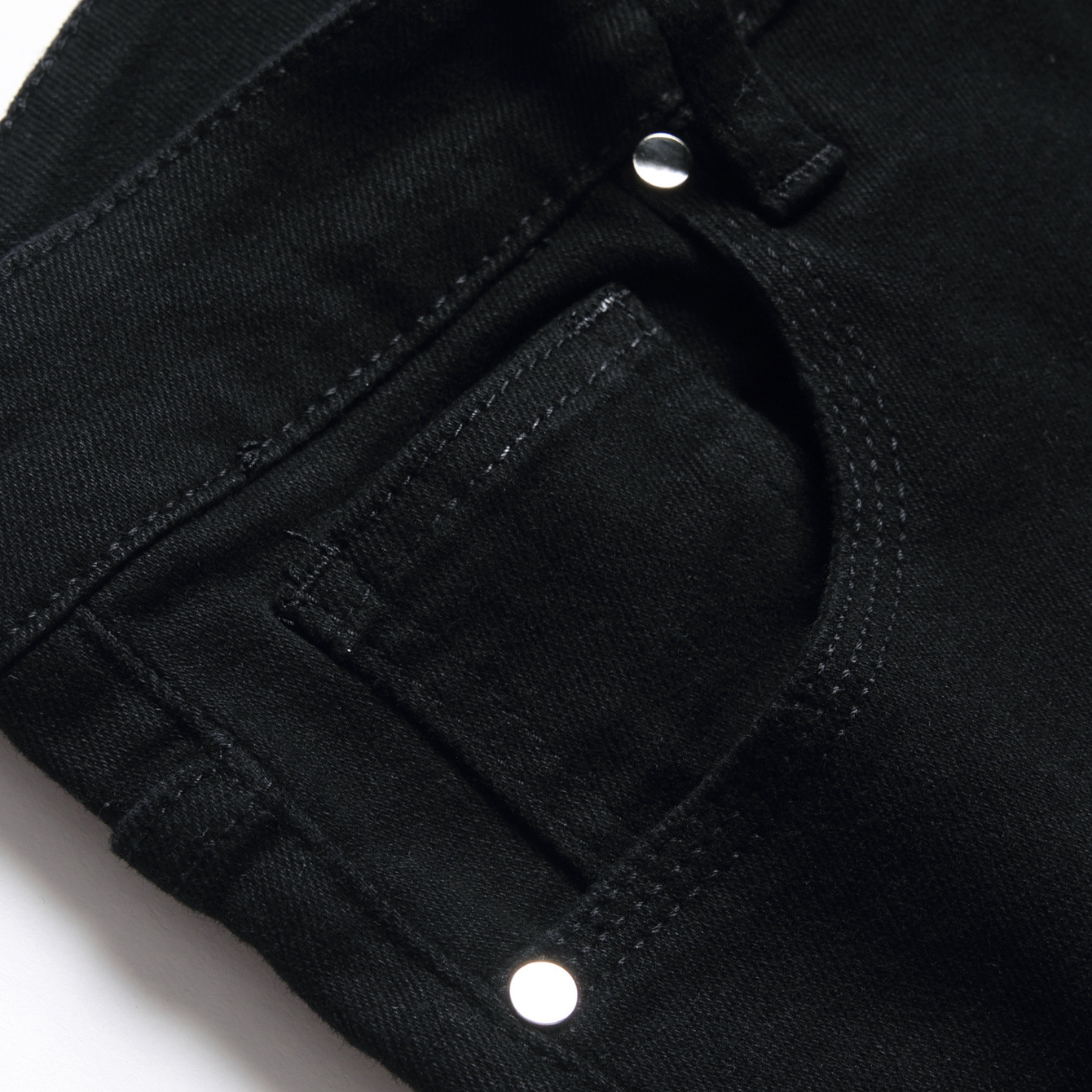 boy 2024 Cross-Border Trade Black Slim Fit Jeans Men's Wholesale_viptrois.com