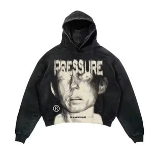 新款2025演唱会PRESSURE印花卫衣服装连帽衫宽松百搭上衣热销批发