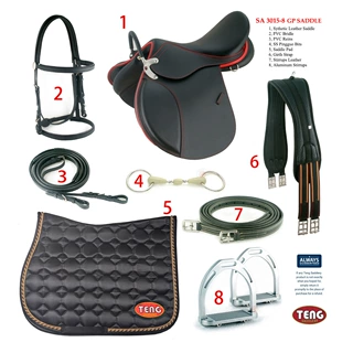 全套扶手综合马鞍子教学鞍新手游客鞍马术马具批发TENG SADDLE