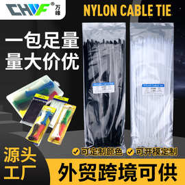 尼龙扎带100条现货nylon cable tie 外贸自锁式扎带批发厂家中性