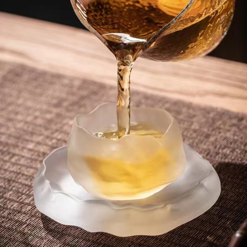 Taza de té pequeña del Dragon Boat Festival, taza de vidrio cocido congelado, taza de sake, taza de maestro exquisita para damas, taza de té de vidrio, taza de té al por mayor
