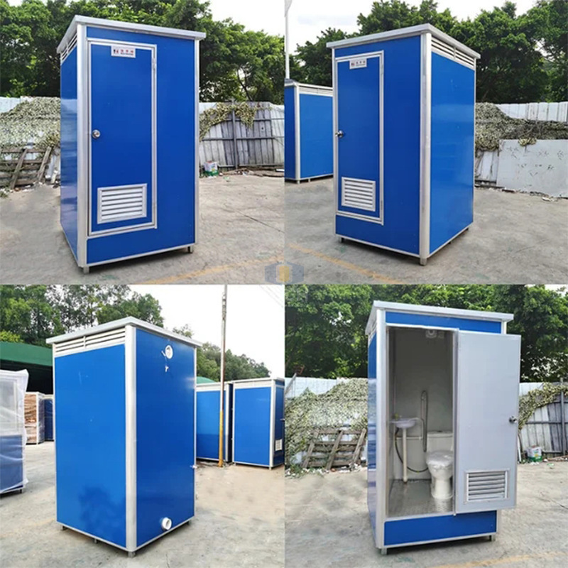 Outdoor Color Steel Plate Construction Site Bathroom, Scenic Area Portable Toilet, Temporary Public Restroom, Shower Room, Waterproof