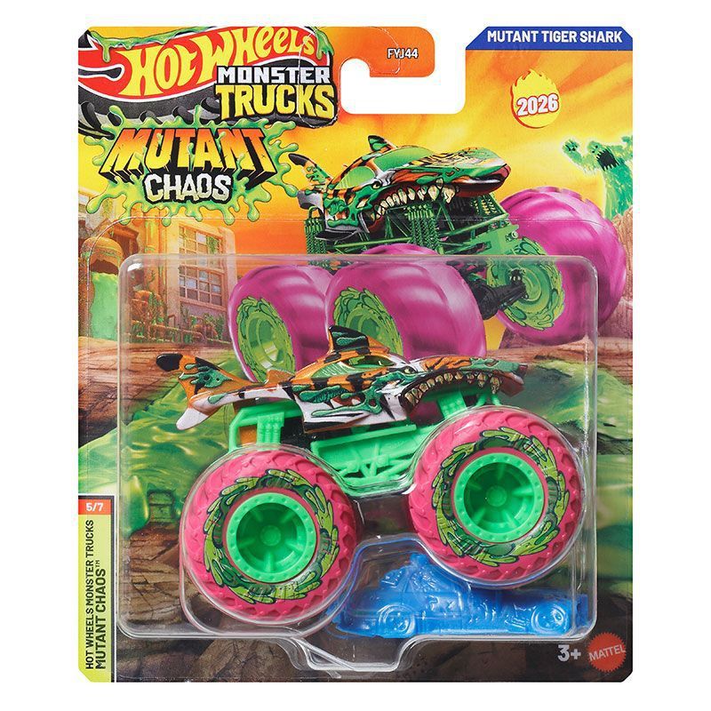 Green monster truck, crocodile