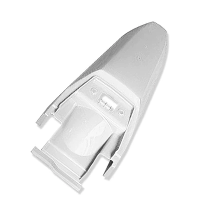 Motorcycle Fender – and rear fender battery cover - posterior-tail-white