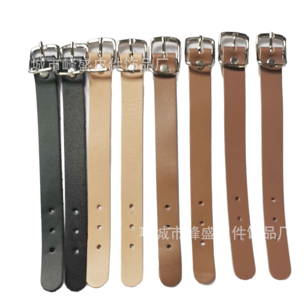 Source Manufacturer Small Leather Straps Leather Loop Handles Leather Buckles Genuine Leather Loops Small Leather Straps