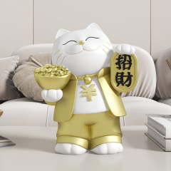 招き猫置物家庭用リビング装飾創意元宝喬遷の喜礼品高級開業プレゼント