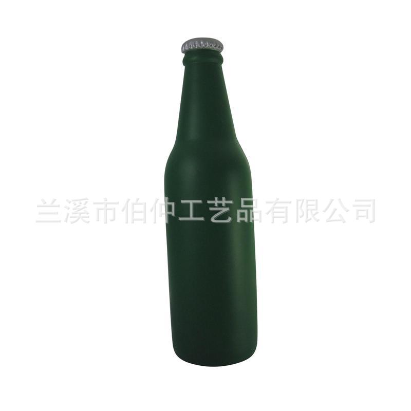 亚马逊商品新款啤酒瓶PU压力球礼品可印制 logo 厂家直供