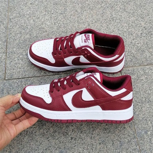 Popular Pure Original Liquor Red Campus Fashion Men's and Women's Retro Couples All-match Casual Sports Trendy Sneakers