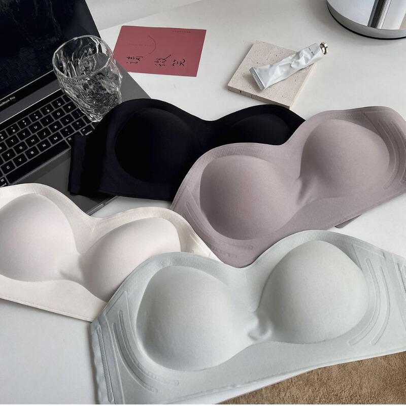 Miracle Strapless Underwear Seamless Non-Slip Bra with Chest Pad Ladies Wedding Dress Underwear Off Shoulder Underwear Summer Miracle Strapless Underwear Seamless Non-Slip Bra with Chest Pad Ladies Wedding Dress Underwear Off Shoulder Underwear Summer