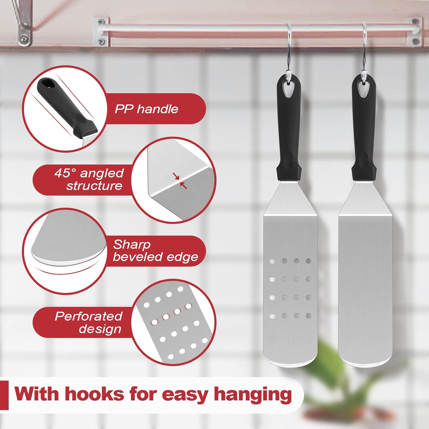 Fábrica de acero inoxidable herramientas de barbacoa set de pala de barbacoa pala de hierro herramientas de barbacoa combinación de barbacoa