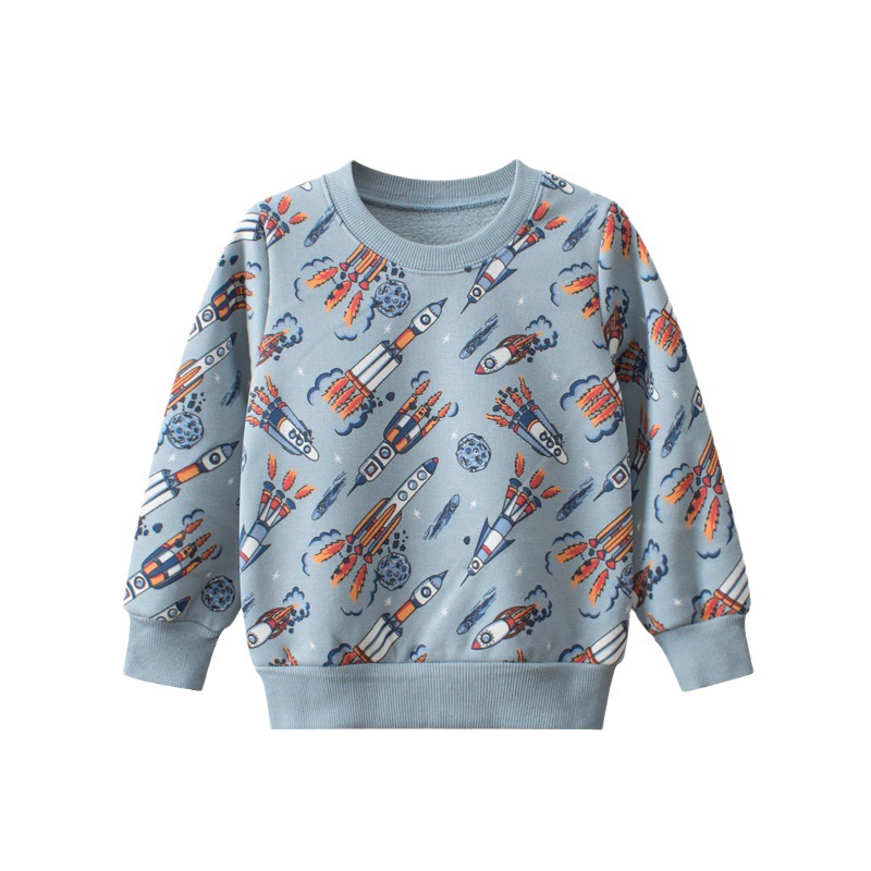 27 niños estilo coreano ropa para niños Otoño e Invierno suéter de los hombres forrado de lana de dibujos animados ropa de bebé suministro en vivo entrega de una pieza
