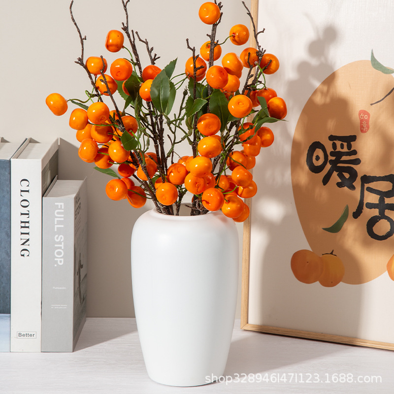 Factory wholesale imitation ceramic plastic vase ornaments living room flower arrangement new Chinese retro decorative pottery pot hydroponic flower pot