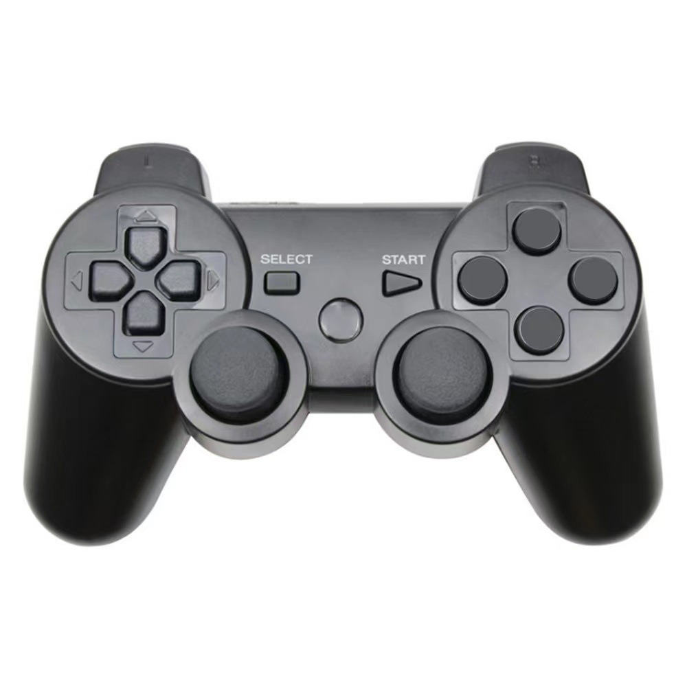 Controlador Bluetooth inalámbrico exclusivo transfronterizo P3, botón en blanco con cable de carga, gamepad P3 de doble vibración dual