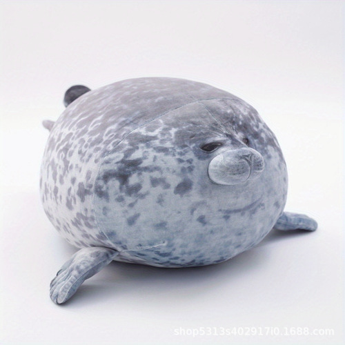 New Product Japanese Osaka Simulation Seal Plush Pillow Aquarium Popularity Soft Plush Pillow Fish Tank Fur