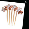 Human head for adults, hair accessory, hairgrip with butterfly, hairpins, South Korea