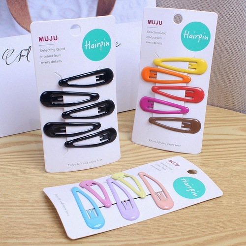 D139 Value set of 5 bangs side clips sweet candy color oil drop BB clip hairpin children's hairpin