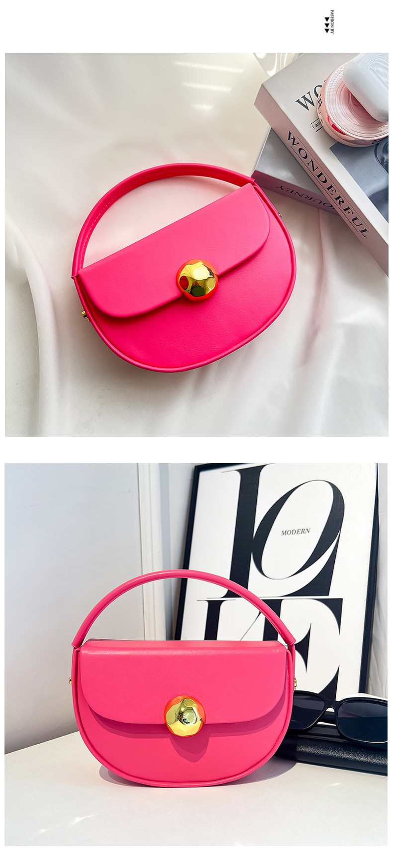 Pequena mala de ombro feminina estilo coreano na moda_voghion.com
