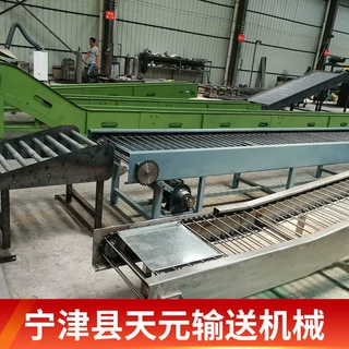 定制支轴链输送机板材周转箱输送线 托盘回盘传送带不锈钢链排