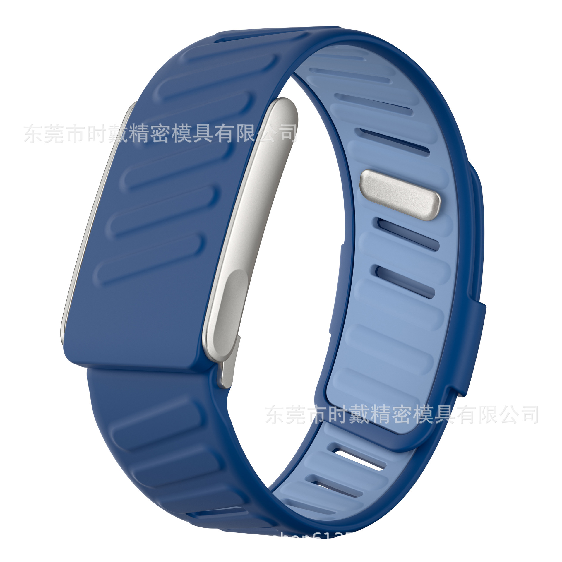 진한 파란색, 하늘색 [심전도 디자인] / [티타늄 색상 프레임]