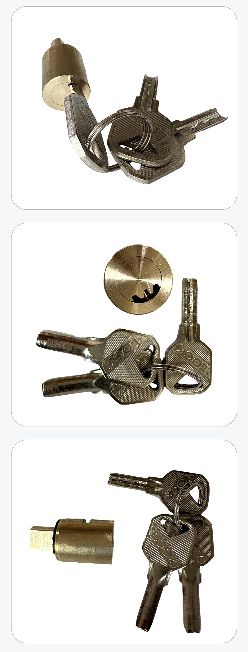 Manufacturer's All-Copper Atomic Lock Cylinder Parking Lock Motorcycle Electric Vehicle Trunk Single Blade Anti-Theft Rotor Lock Cylinder